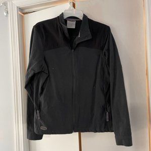 Black/Gray full zip fleece Jacket with pockets